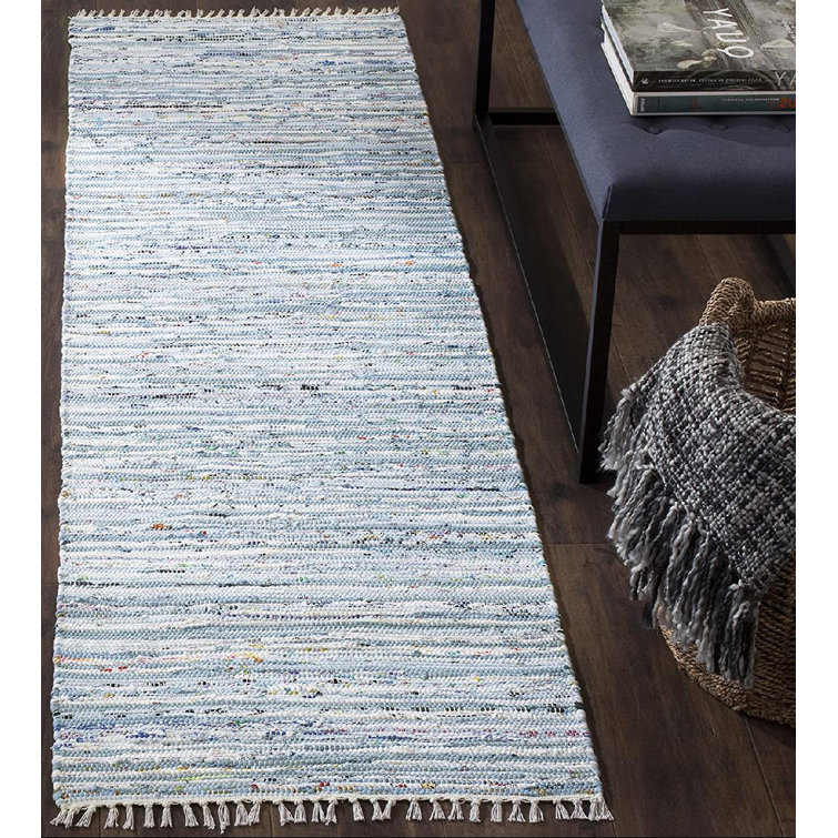 Highland Dunes Borunda Light Blue/White Rug Wayfair